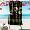 Billie Eilish Custom Name Print Beach Towel, Large Soft Quick Dry Towel for Beach Camping Swimming