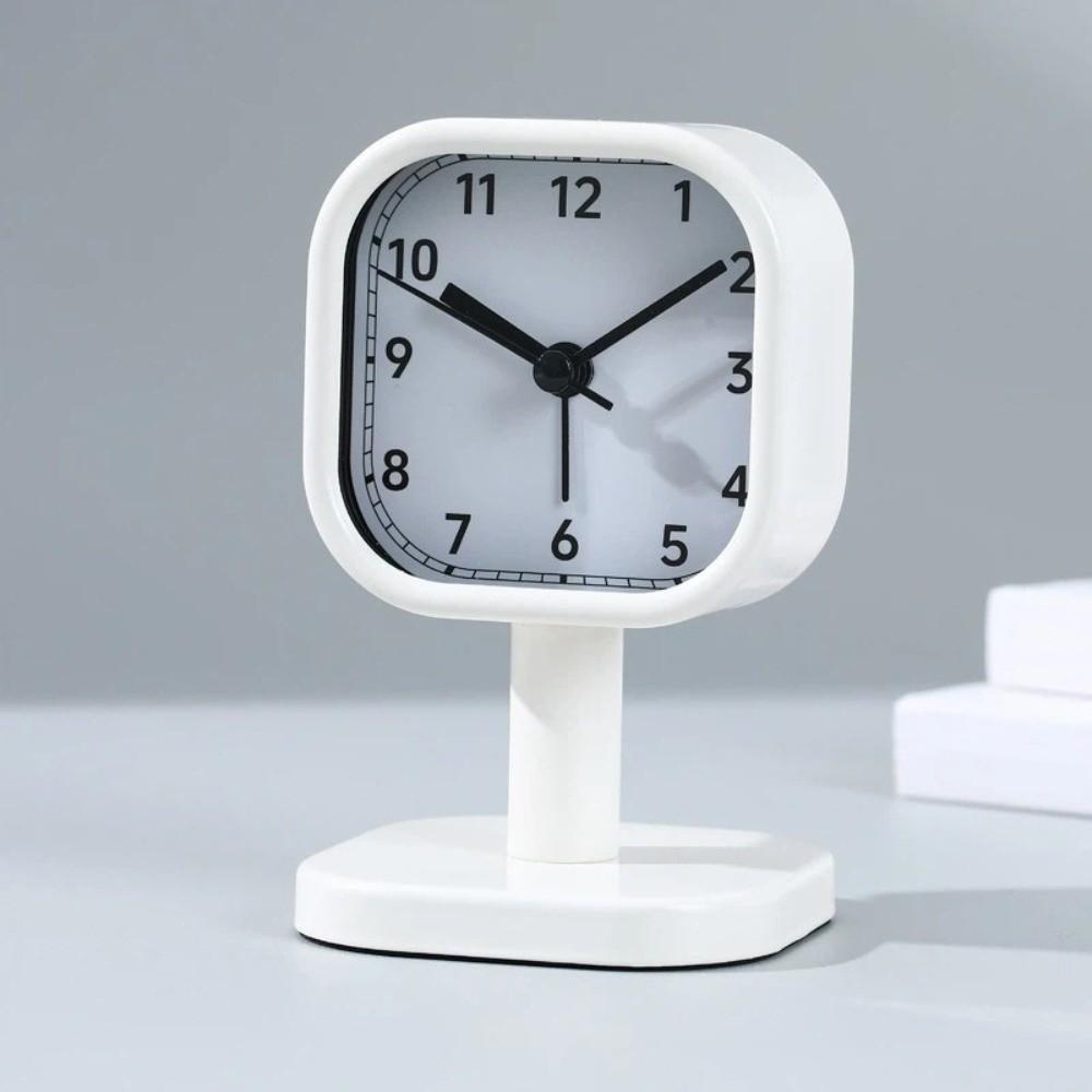 Drop-proof Desktop Stand Clock Vintage Alarm Clock Bedroom Decor Tabletop Clock  Bedside