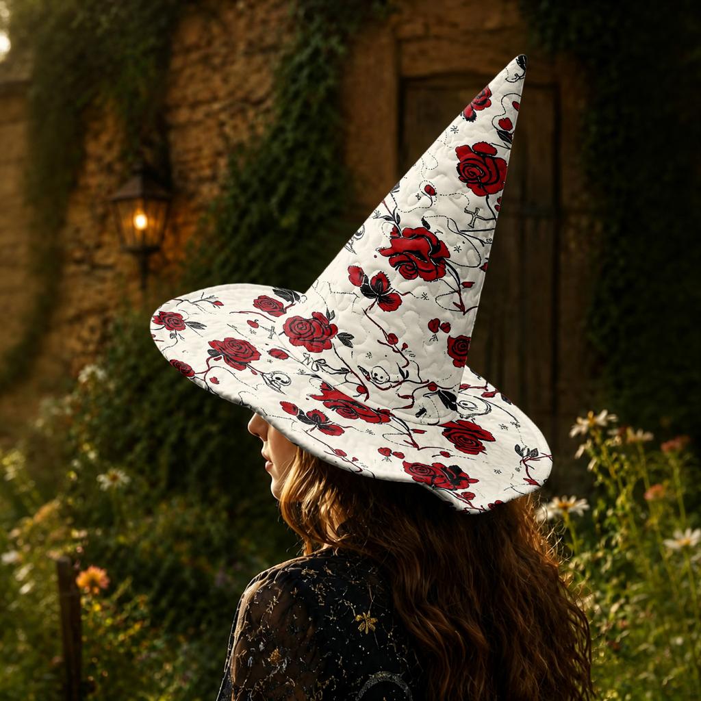 Halloween Witch Hat with Tall Pointed Top for Women's Party Costume