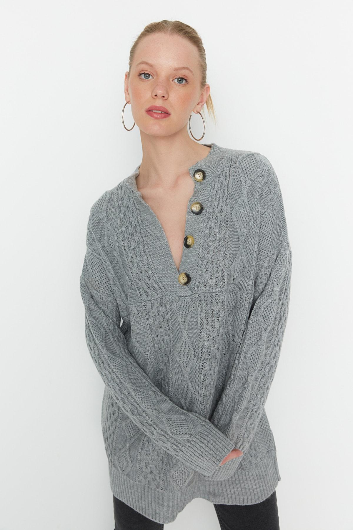 

Свитер - Серый - Оверсайз