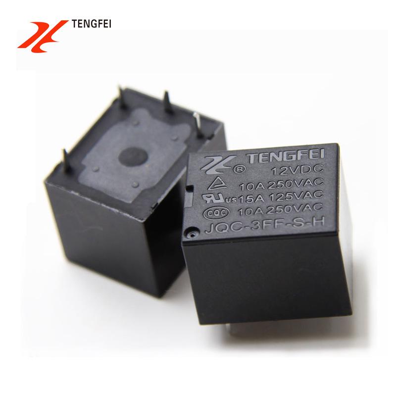 TENGFEI 12V 4-Pin Normally Closed 10A Relais JQC-3FF als Ersatz für SRD-S-112DM