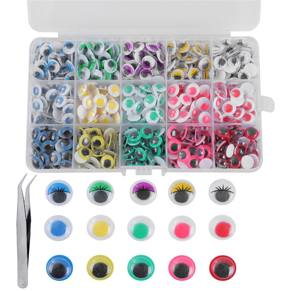 600/900PCS/box Black/Color Plastic Safety Eye for Doll Toy DIY Set Crafts Animal Toy Eye for Doll Decoratives Supply