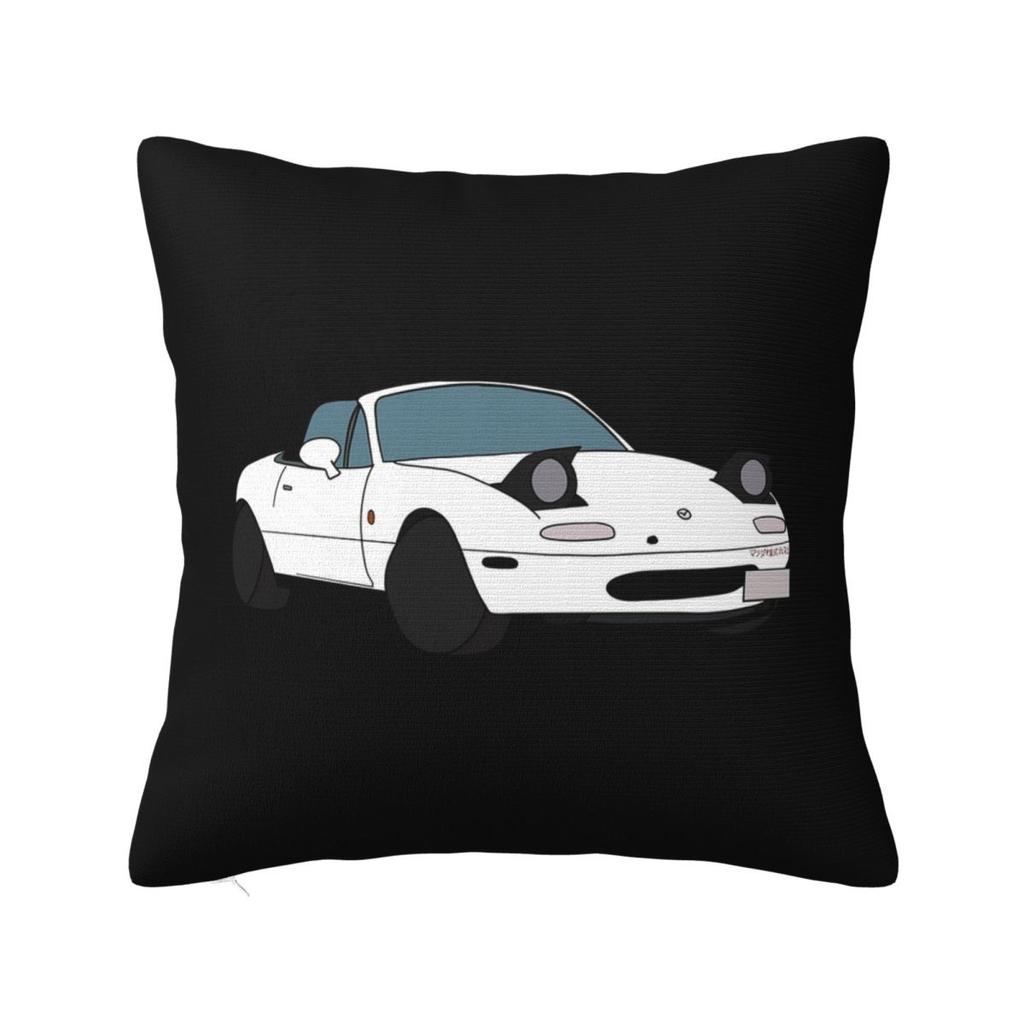Mazda Miata Mx5 1990 Red Square Pillowcase Cushion Cover Pillow Case Throw Pillow Cover for Home Bedroom Car