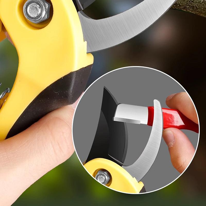 1PC Professional Kitchen Knife Sharpener - Tungsten & Diamond Ceramic Sharpening Stone For All Blades, Including Garden Shears