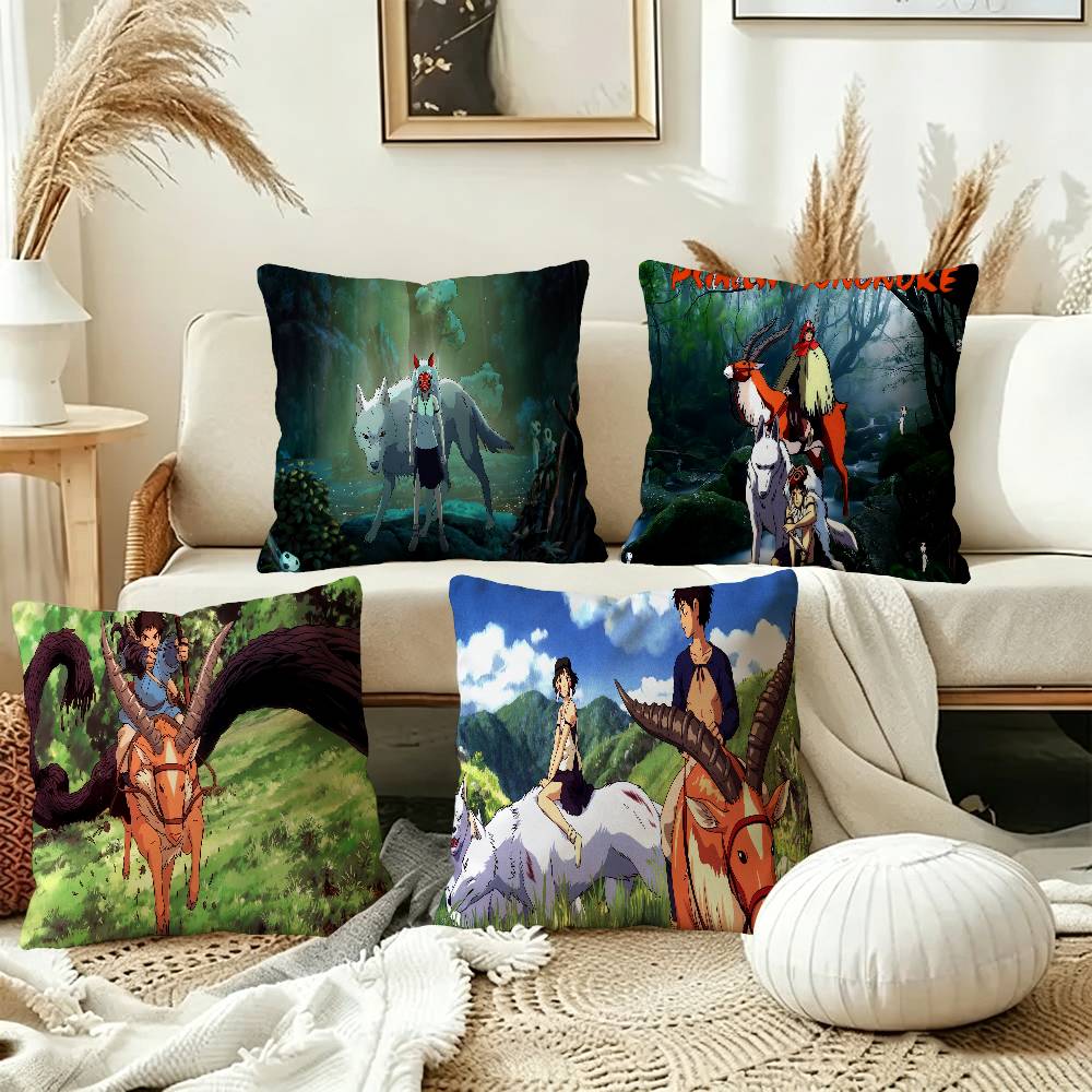 Anime P-Princess M-Mononoke Lucky Dragon pillow cover sofa cushion cover home room decoration children gift