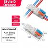 T-Type Stripping Free Wiring Connector with Fixing Hole Quick Branch Splice Junction Box Lever Wire Connector Home Appliances