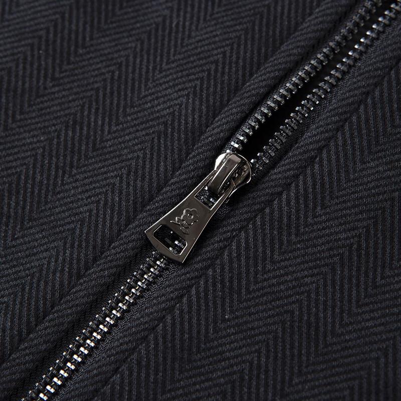 MONTAGUT Herren Verdickte Strukturstrick Baseballjacke