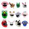 Motorcycle Helmet Cover Super Soft Adorable Appearance Cartoon Style Plush Motorbike Helmet