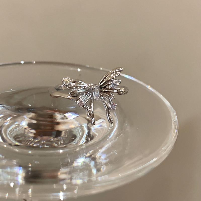 

Womens Modern Irregular Butterfly Ring Crafted In Copper With Adjustable Design Elements