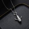RUI RUI YU Charm Blue Whale Jumping Pendant Necklace Fashionable Men and Women Simple Necklace Sweater Chain Accessories Jewelry