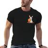 Cute Rabbit Eating Carrot Tshirt Casual Pattern Print Tee Shirt