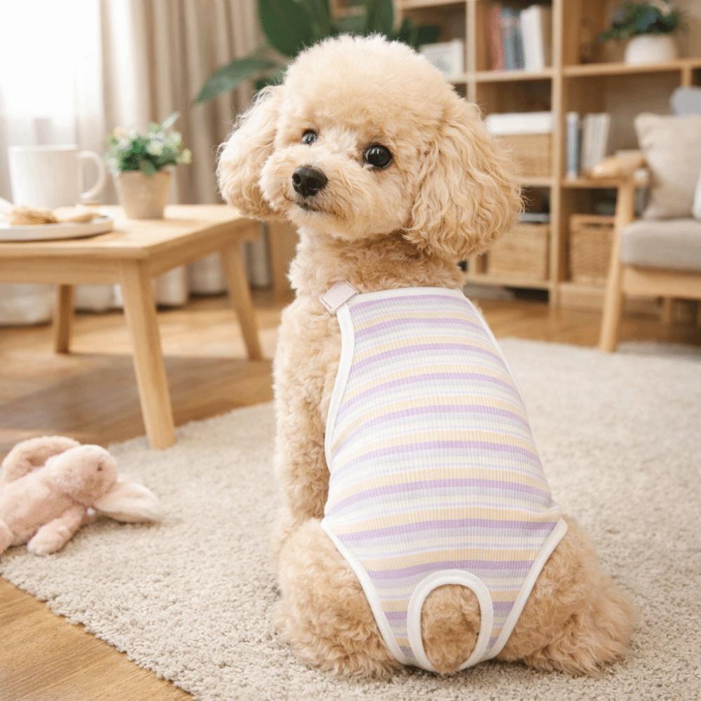 Breathable Pet Physiological Pants Stripe Dog Underwear Pet Safety Trousers  Pet Heat Cycle