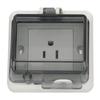 IP66 Waterproof US Standard Socket Sturdy No Deformation Electrical Socket 127V 15A