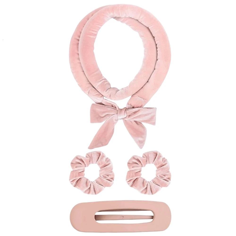 8/5/4 Stück Hitzeloses Lockenwickler-Set Satin-Schlafhaube Keine Hitze Über Nacht Locken Kantenbürste Scrunchies Kamm Schwarzer Geschenk Kamm Styling-Werkzeuge