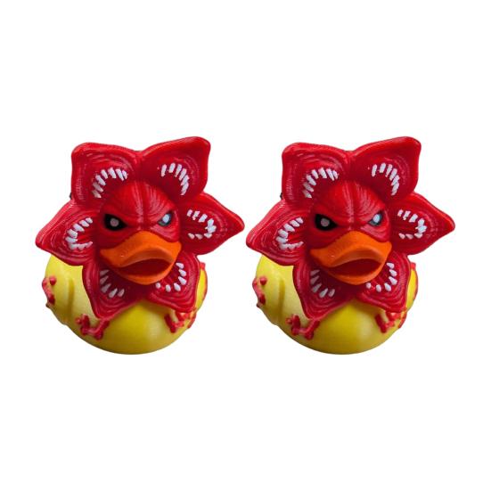 Carnivorous Flower Duck Figurine 3D Printed Horror Deck Statue Collectible Funny Duck Ornament