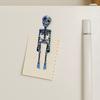 Poseable Skeleton Refrigerator Magnet Halloween Skeleton Figurine with Movable Joints Articulated Gothic Skeleton Magnetic Fridge Decoration Ornament