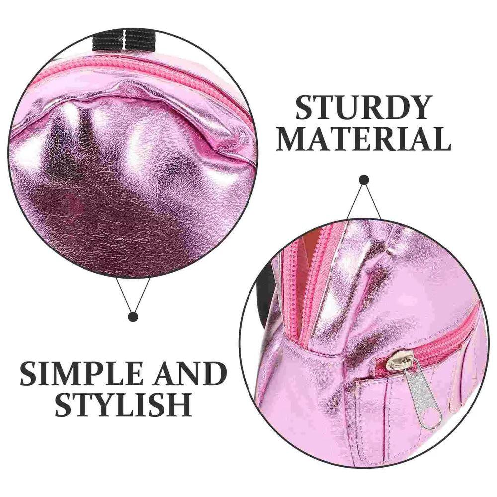 PU Glitter 18inches Doll Backpack Pink Silver Mini Knapsack Fashion Doll Backpack Children Toys