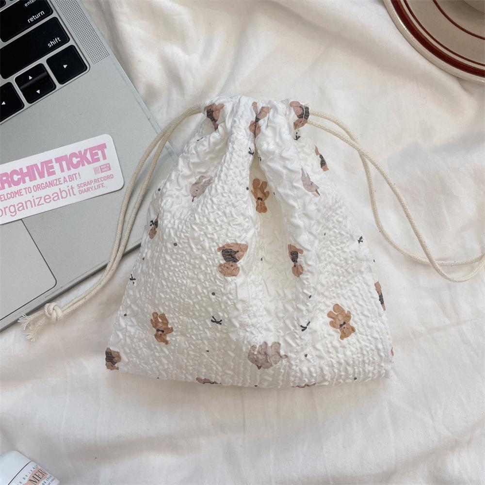 Small Cute Cartoon Drawstring Makeup & Travel Cloth Bag