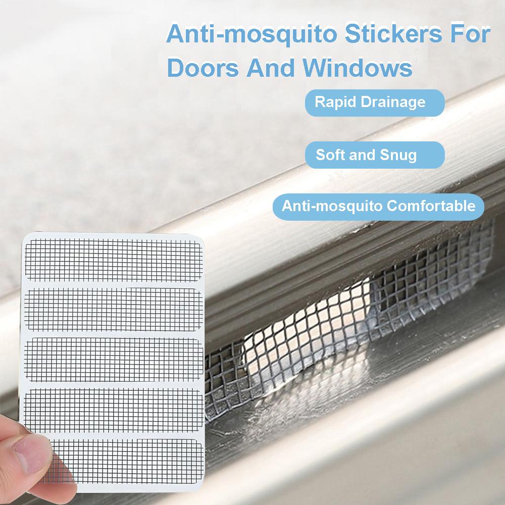10-50 Pcs Window Screen Patch Exhaust Grille Window Door Drainage Hole Anti-mosquito Paste Mesh Screen Invisible Repair Subsidy