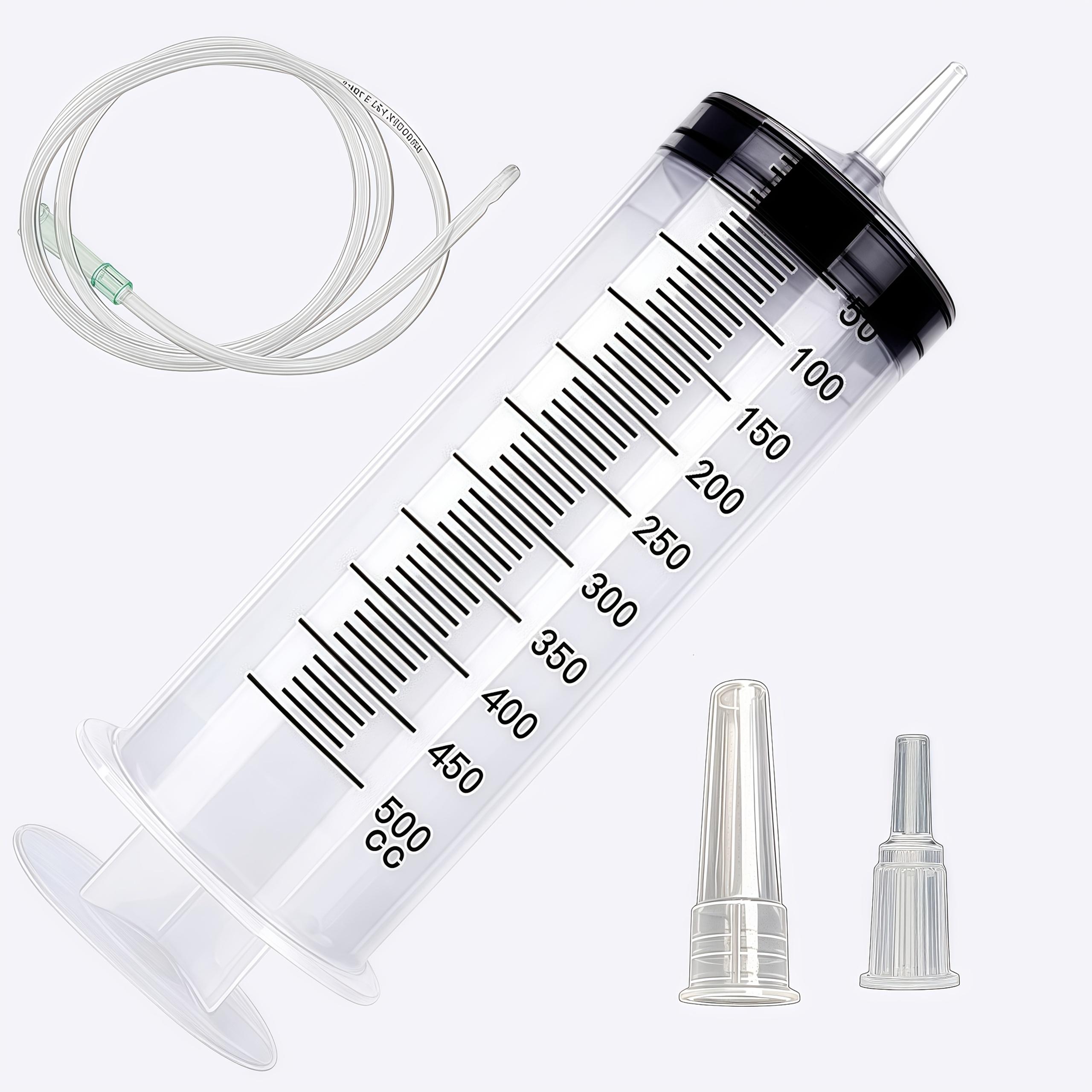 

Шприц сверхбольшого размера 500 мл/16,9 унции, с трубкой 1 метр/39,3 дюйма, гидропонный, для промывки духов, одноразовый пробоотборник-инжектор Black syringe with catheter
