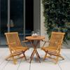 Day and Night - Day and Night 3-piece Garden Dining Set Solid Teak Wood