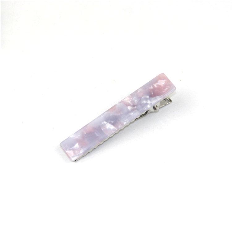1PCS Fashion Alligator Clips Acetate Zinc Alloy Hair Clips Simple Rectangle Hair Clips Headwear Woman Hair Accessories