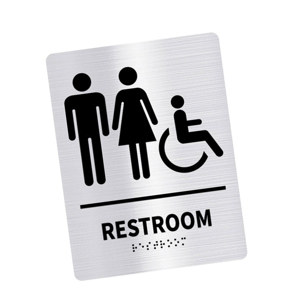 Bathroom Signs Toilet WC Mark Label Farmhouses Decorations for Farmhouses Decorations SelfAdhesive Wall Sticker