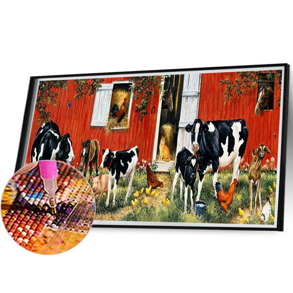 5D DIY Diamond Painting Kits Full Square Drill Cows Mosaic Picture Wall Decor Rhinestone Art Crafts Home Decoration Gift