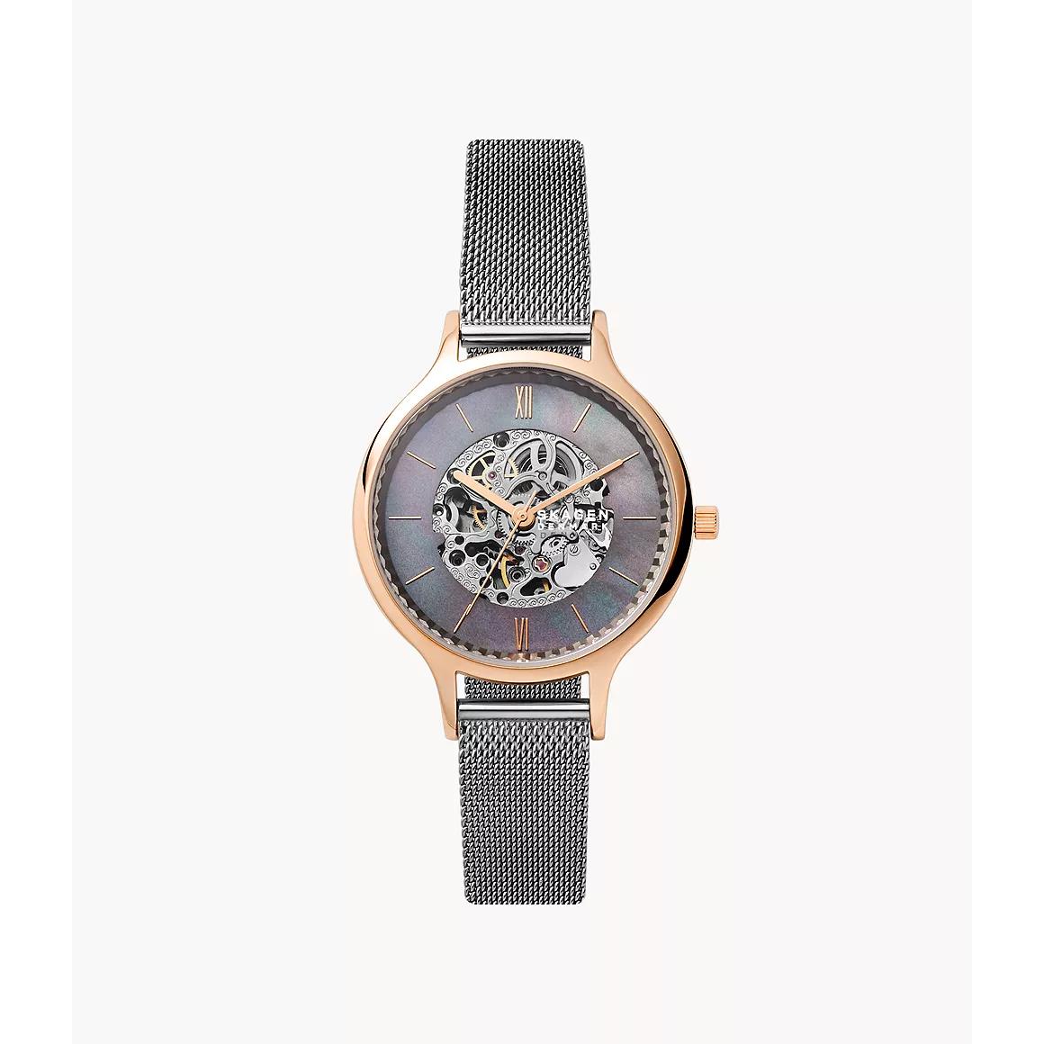 Skagen Women`s Anita Automatic Watch Grey