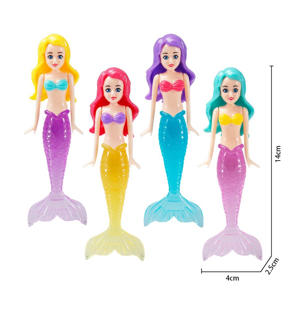 Shell Mermaid Diving Toy Swimming Toy for Kids Water Play Sinking Spinning Rising Mermaid