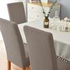 Jacquard Solid Color Seat Cover Spandex Cooking Space Slipcover Removable Anti -Seat Covers Used For Banquet Wedding Event Dinner Restaurant 1pc