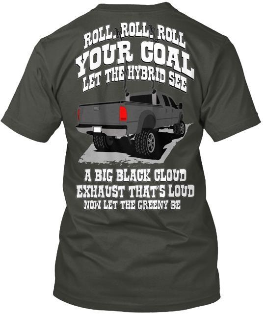 Футболка с принтом Грузовик с дизельным двигателем Roll Coal Lc XXXL