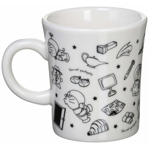Kanesho Pottery "Doraemon" Color Mug, Secret Gadgets, White, 008142