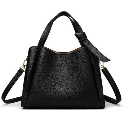 Weiche Leder Damenhandtasche, Handtasche, Damen-Feeling, Umhängetasche, Crossbody-Tasche, Vielseitige Eimer-Umhängetasche