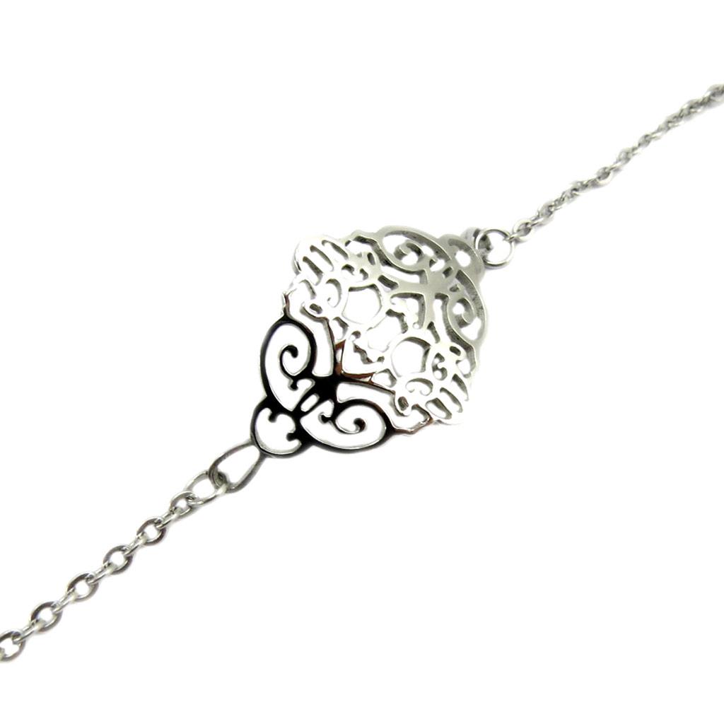 Les Trésors De Lily [L5650] - Stříbrný ocelový náramek 'Carmen' - 35x22 mm