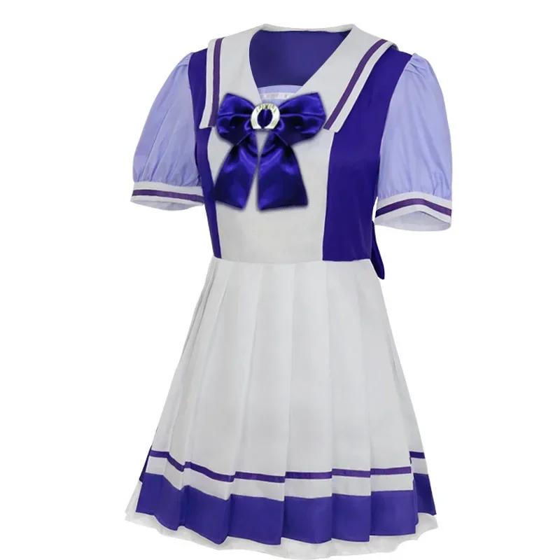 Cosplay Disfraz Anime Uma Musume Pretty Derby Uniforme Escolar Toukai Teiou Gold Ship Special Week Cosplay Lolita Vestido Marinero