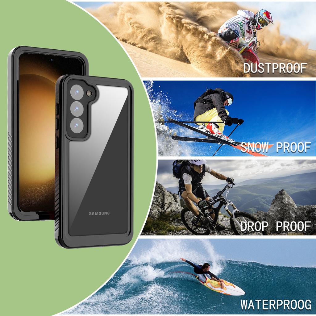 REDPEPPER FS Series For Samsung Galaxy S23+ IP68 Waterproof Phone Case Bag with Built-in Screen Protector [Support Fingerprint Unlock]