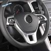 ABS Auto For Volkswagen Passat B8 2016 -  Steering Wheel Decoration Button Frame Cover Trim Matte / Carbon Fiber Accessories