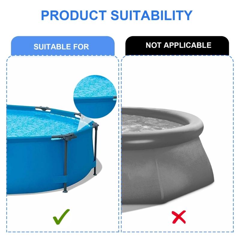 Swimming Pool Drinks Holder Hanging Storage Basket, Waterproof Mesh Organizer Removable Frame for Swim Gear Accessories