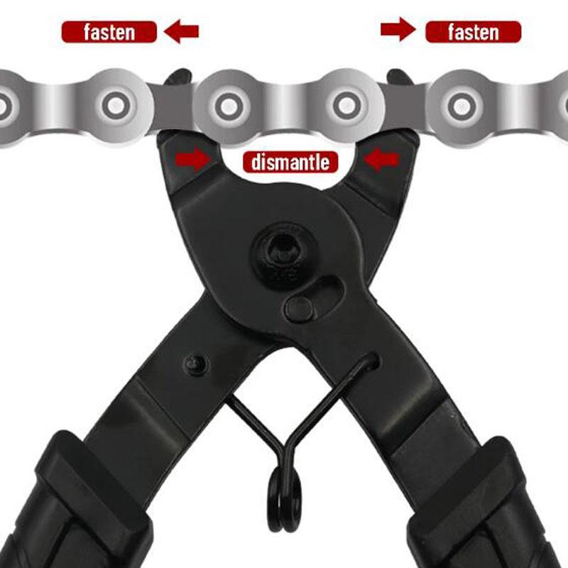 Chain Magic Buckle Bicycle Chain Clamp Quick Coupler Button Mount Rivet Lock Overhaul Removal Install Plier Bike Repair Tool