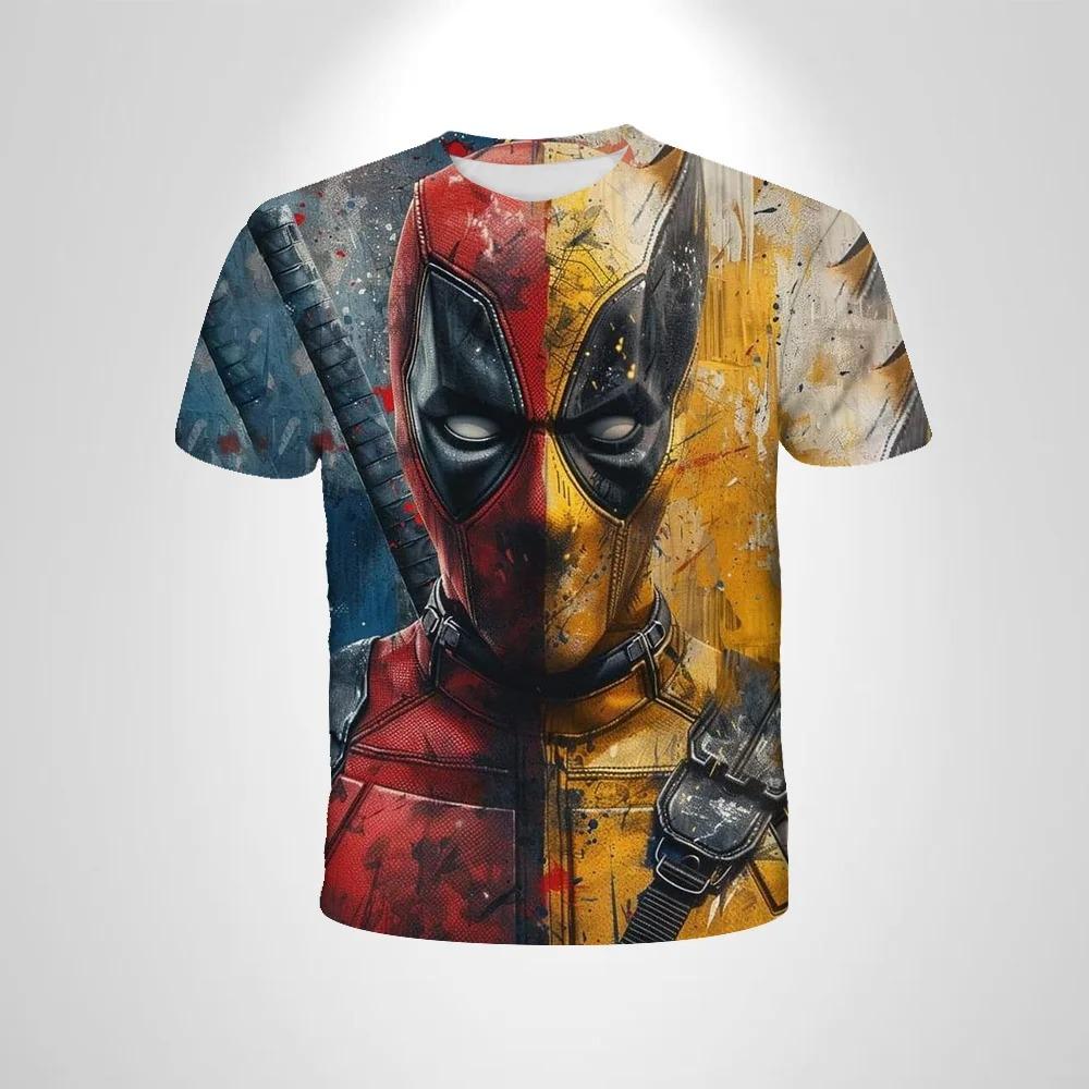 Men's Marvel Superhero Avengers 3D Printed T-shirt Street Style Urban Fashion Short Sleeve Top Creative Hip Hop Cool O-neck Clothing