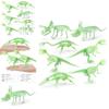 Classic Glow In The Dark Dinosaur Fossil Models Including T-rex Triceratops Plesiosaur And More
