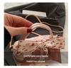 2025 Summer Mini Diamond-Pattern Crossbody Bag with Golden Ball Chain for Women