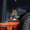 Squirrel With Chainsaw Car Sticker Vinyl Decal Waterproof Rear Window Motorcycle Camper Bumper Truck Laptop Decoration TM319