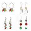 Personalized Christmas Earrings Stud Earrings European Beautiful Women Fashion Creative New Bells Christmas Tree Gifts
