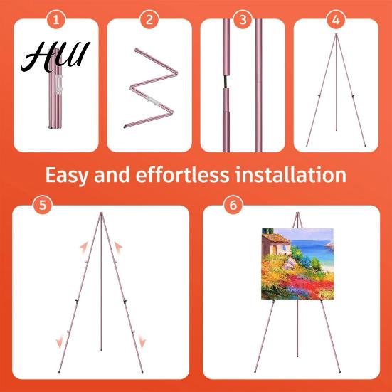 Easel Display Stand Collapsible Portable Metal Tripod Art Adjustable Painting for Canvas Wedding Sign