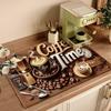 Waterproof Coffee Machine Mat Quick Dry Dish Drying Mats Placemat  Kitchen Coffee Table Counters