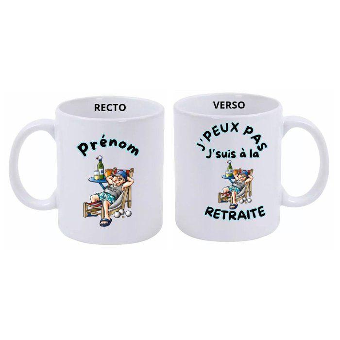 Mug Personnalisable - Céramique - 325 ml - Compatible Micro-onde - Lave-Vaisselle - Design Contemporain