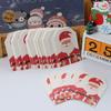 50 Stück Weihnachtsmann-Verpackungsmaterialien Kraftpapier Weihnachtsetiketten Geschenkverpackung Kraft-Anhänger Anhängeetiketten