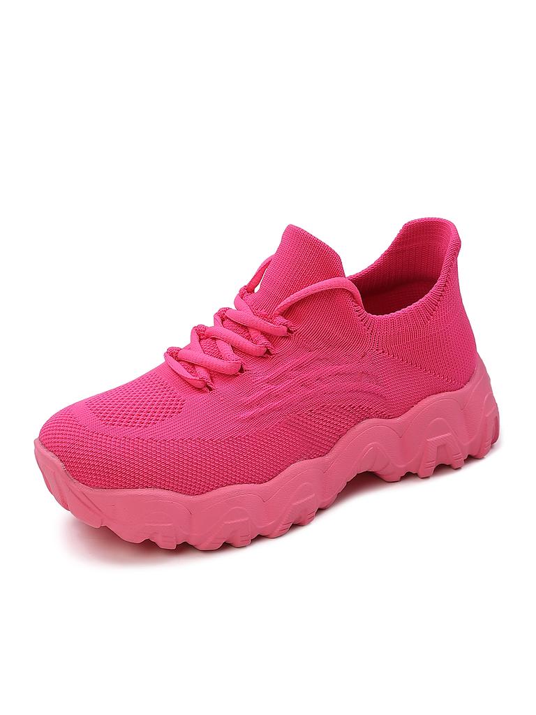 Women Mesh Breathable Casual Sneakers Lace-up White Shoes Ladies Platform Sneakers Female Shoes oversized  Zapatos